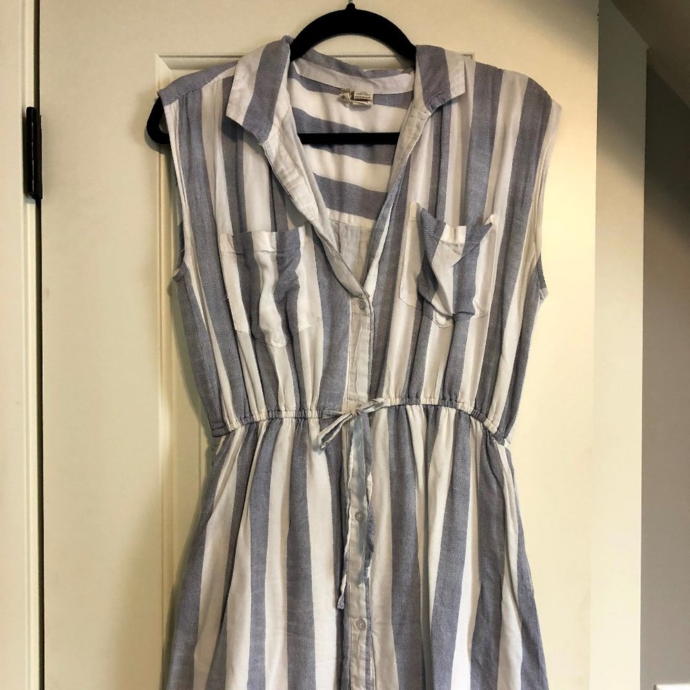 Blue & White Stripped Dress